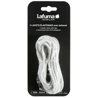 Lafuma Ersatzschnüre für Relaxsessel 4er-Set Gummi Weiß