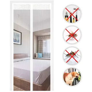 EXTSUD Fliegengitter Tür 140 x 240 cm Weiß