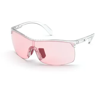 adidas Sport - Sonnenbrille, SP0003 - Maske-Form, Farbe Kristall, Gläsern farbe rosa-grau photochromatisch