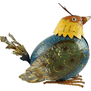Windlicht Vogel ca. 30 cm - Dekofigur - Bunt