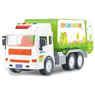 Luna müllwagen Junior 30 cm grün/weiß