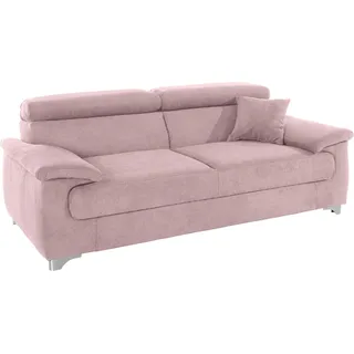 DOMO collection Couch Mikrofaser 2-Sitzer Rosa