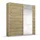 Schwebetürenschrank 175 x 210 x 59 cm Braun