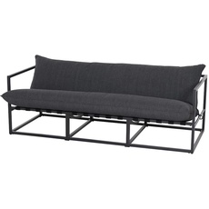 Bild Monza 3-Sitzer Sofa Alugestell matt anthrazit, Kissen Jeans Grey
