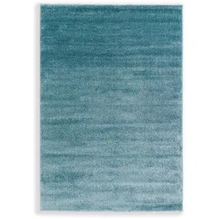Schöner Wohnen Pure Hochflorteppich 160 x 230 cm Blau/Türkis