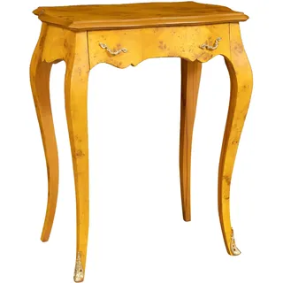 Biscottini Konsolentisch L 55,5 x T 37,5 x H 74,5 cm – Esstisch aus Massivholz – Wohnzimmertisch – Konsole Eingangsbereich