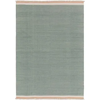 benuta Pop Wollteppich Karla - Mint 160x230 cm - Baumwolle,Wolle - Rechteckig & im Style: Uni, Hygge & Cozy, Minimalistisch - Pflegeleicht für Wohnzimmer Schlafzimmer