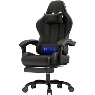 JUMMICO Gaming Stuhl Ergonomisch Schwarz