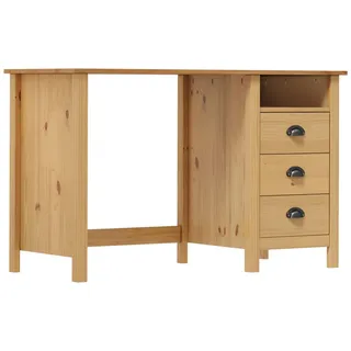 vidaXL Schreibtisch Hill Kiefer massiv / Braun