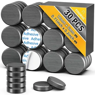 30 Kleine Magnete zum Kleben, Magnete zum Basteln, 18 x 5 mm
