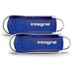 Integral 64GB 2er-Pack USB 2.0 Flash-Laufwerk Courier Blau