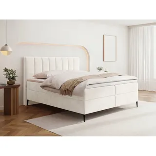 WFL GROUP Boxbett Allen 120 x 200 cm H4 Creme