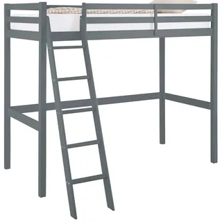 otto home Hochbett Alpi 90 x 200 cm Kiefer massiv grau