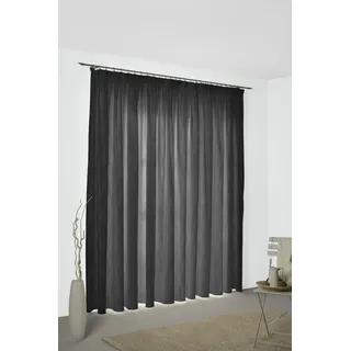 Vorhang WIRTH "RICCIA" Gr. 3, bunt (grau, silberfarben), B:132cm H:220cm, Jacquard, Obermaterial: 75% Polyester, 25% Baumwolle, Gardinen, Vorhang