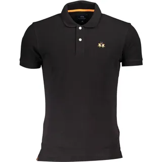 La Martina Schwarzes Polo Kurzarm Slim Fit : Größe - L Größe: L - Schwarz