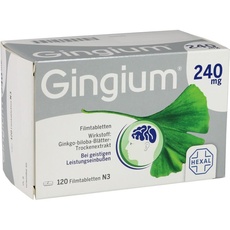 Bild Gingium 240 mg Filmtabletten 120 St.