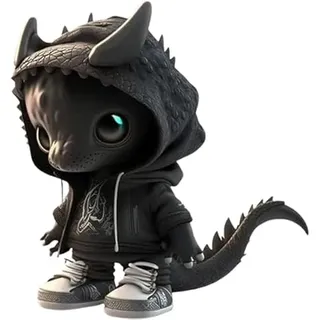 Byffoer Coole Drachen Figuren,Halloween Dinosaur Statue Niedliche Garten Drachen Skulptur,Handgefertigte Harz Drachen Skulptur für Zuhause Schreibtisch Garten Home Statue Sammler Liebhaber