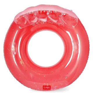 Legami - Pool aufblasbare Donut, Maxi aufblasbare Donut für Kinder und Erwachsene, Meer Strand aufblasbar, unterstützt bis zu 80 kg, Durchmesser 102 cm, Seashell