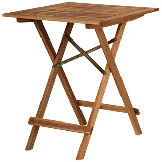 Butlers Gartentisch Lodge , Braun , Holz , 58x73x58 cm , Gartenmöbel, Gartentische, Klapptische