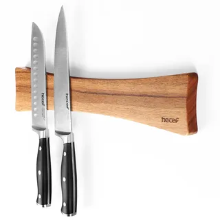 hecef Magnetmesserleiste 40,6 cm – Starker Magnet Halter für Messer, Besteck & Werkzeuge, Stabiler Messerhalter aus Holz, Schmetterlingsflügel Design, Platzsparend – Ohne Messerblock