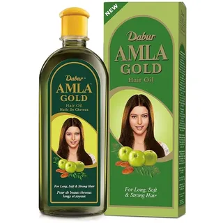 Dabur Amla Gold Haaröl – 200 ml | Güte von Amla, Henna & Mandeln – Für weiches, kräftiger wirkendes & gesund aussehendes Haar | Mit Vitamin C angereichert | Nicht fettend, leichtes Haargefühl