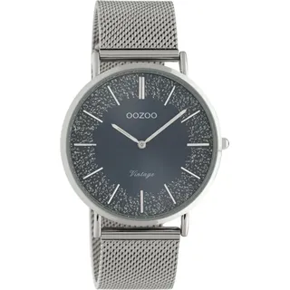 Oozoo Vintage Series Analog Silber 36 mm C20134