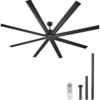 Vevor 213 cm Deckenventilator Schwarz