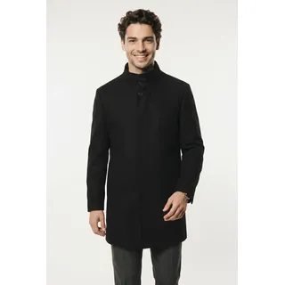 Kurzmantel CINQUE "CISHOW", Herren, Gr. 102, schwarz, Web, Obermaterial: 70% Wolle, 30% Polyamid, unifarben, slim fit, Mäntel Kurzmantel, mit Logoprägung