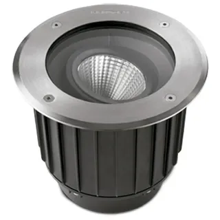 LED-Bodeneinbaustrahler Rund Aussen Gea LEDS-C4 55-9906-CA-CK Silber - Silber