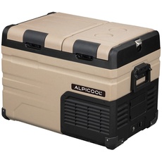 Alpicool TA35 35 Liter Kompressor Kühlbox tragbarer Kühlschrank 12/24V elektrische Gefrierschrank für Auto camping, Lkw, Boot und Steckdose mit USB-Anschluss, Flaschenöffner, Schneidebrett