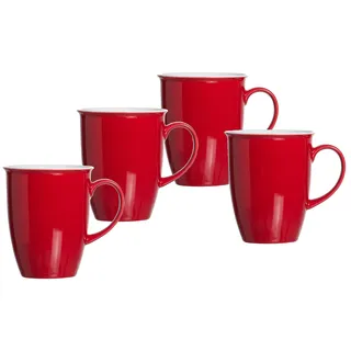 Ritzenhoff & Breker Kaffeebecher Doppio 0,32 l Rot 4 St.