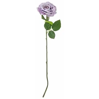 Bloomingville Rose Kunstblume Lila – Dekoblume 66x23 cm aus künstlichen Materialien, edel & pflegeleicht für stilvolle Vasen, 82061524