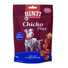 6x80g Brânză & rață Chicko Plus RINTI Snackuri câini