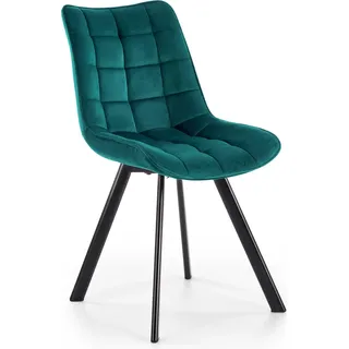 Halmar Esszimmerstuhl K332 - türkis / schwarz - Blau