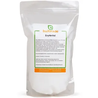 buXtrade Erythritol Erythrit Zuckerersatz Kalorienfrei Pulver 10 kg