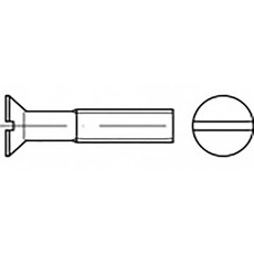 Bild von TO-6867843 Senkschrauben M2 10mm Schlitz Edelstahl V4A A4 200St.