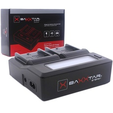 Baxxtar Pro - LCD DUAL Ladegerät - kompatibel mit Akku Sony BP-U30 BP-U35 BP-U60 BP-U65 BP-U70 BP-U90 BP-U95 BP-U100