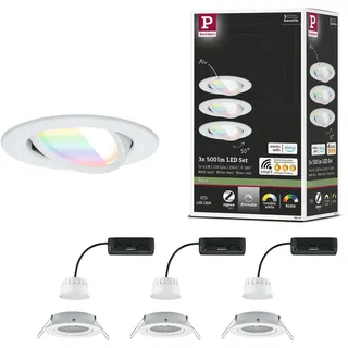 Paulmann Nova Coin 3x6W rund Aluminium