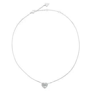GUESS JUBN04501JWRHT-U Damen-Halskette Herz Silberfarben