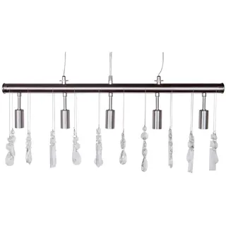 Hängeleuchte 3009928 Silvia Nickel Matt Satiniert  Kristall glass behang 5FL E14