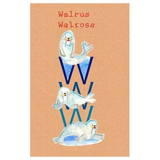 Komar Bild »ABC Animal W« Buchstaben 1 Stk. tlg. Wandbild zur Dekoration - ohne Rahmen, bunt