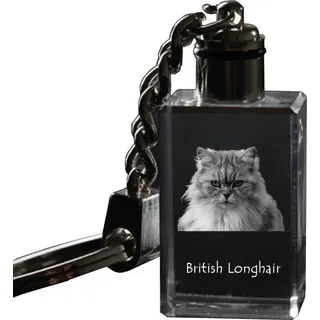 Britisch Langhaar - Wanduhr mit Katze, Regal Uhr mit Druck, personalisierte Hausdekoration von Art-Dog.