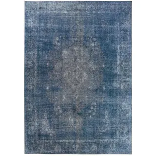 benuta Pop Teppich Laury Blau 160x230 cm , Textil , Orientalisch , Rechteckig , 160x230 cm , Gots , wasserabweisend , Teppiche und Böden, Teppiche