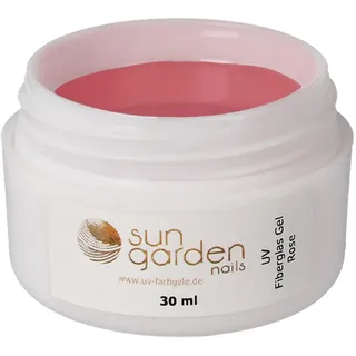 Sun Garden Nails UV Aufbaugel Fiberglas Gel rose-klar 30ml Premium