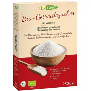 Frusano Bio-Getreidezucker aus Bio-Mais Pulver 250 g
