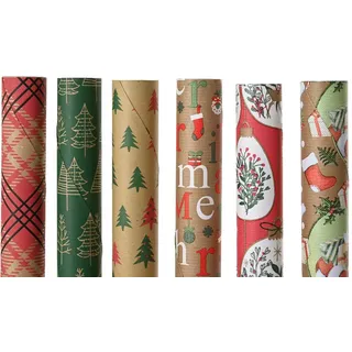 Papier Geschenk Weihnachten Mehrfarbig Modell Gemischt 200cm
