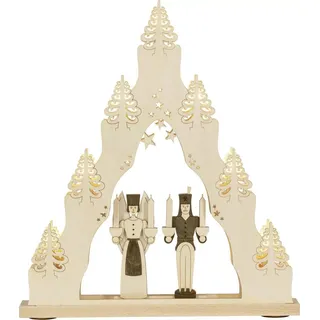 Lichterspitze Engel & Bergmann mit elektrischer Beleuchtung 38,0x43,0x4,5cm