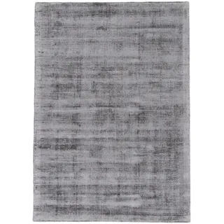 carpetfine Viskoseteppich", AVA Hellgrau 200x250 cm | Moderner Teppich für Wohn- und Schlafzimmer