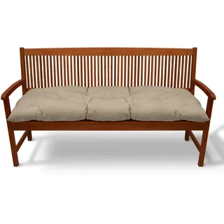 Beautissu Bankauflage 180 x 50 x 8 cm beige 1 St.