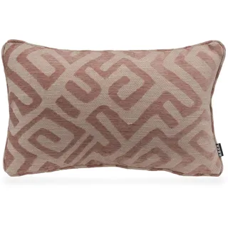 H.O.C.K. Dekokissen »Naira« mit geometrischem Muster, Kissenhülle mit Füllung, 1 Stück, rosa